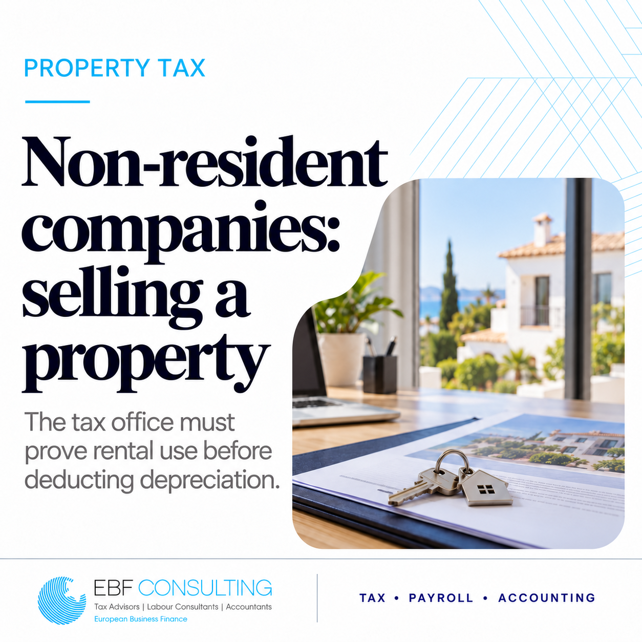 Non-resident companies: selling a property